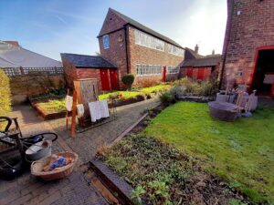 Courtyard cleaning