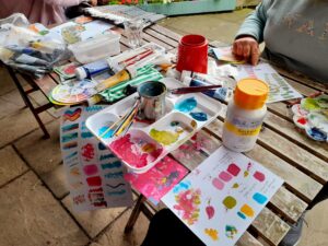 Painting outside