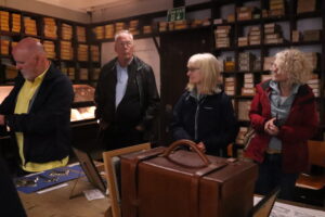 Coffin works store room