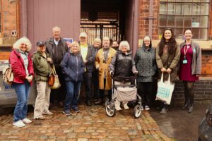 Volunteers visit Coffin Works
