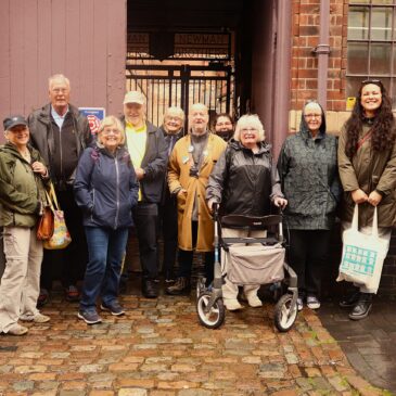 Volunteers visit Coffin Works